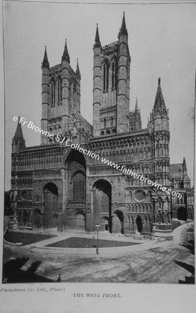 COPY NEGS ENGLISH CATHEDRALS FR.AUBREY BURQUI LINCOLN W.FRONT